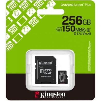 Tarjeta de memoria kingston canvas select plus 256gb microsd xc con adaptador/ clase 10/ 150mbs - Imagen 3