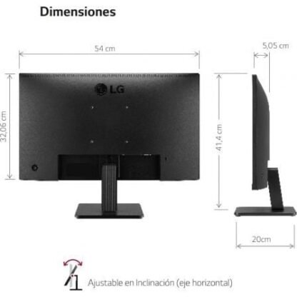 Monitor lg 24mr400-b 23.8"/ full hd/ negro - Imagen 3