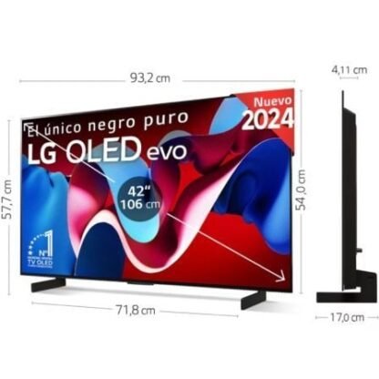 Televisor lg 4k oled evo ai c4 oled42c45la 42"/ ultra hd 4k/ smart tv/ wifi - Imagen 5