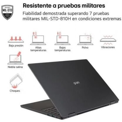 Portátil lg gram 15z80t-g.au75b ryzen ai 7-350/ 16gb/ 512gb ssd/ 15.6"/ win11 - Imagen 4