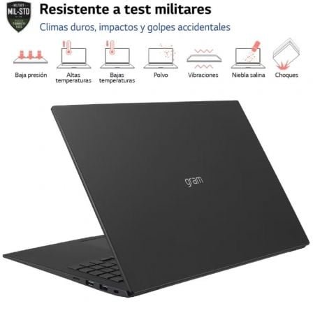 Portátil lg gram 16z90r-e ad78b intel core i7-1360p/ 32gb/ 1tb ssd/ geforce rtx 3050/ 16"/ win11 - Imagen 3