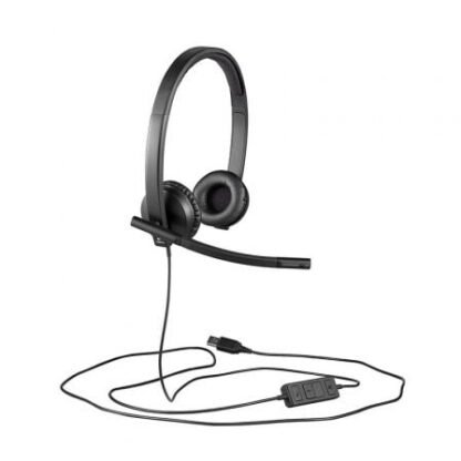 Auriculares logitech h570e/ con micrófono/ usb/ negros - Imagen 2