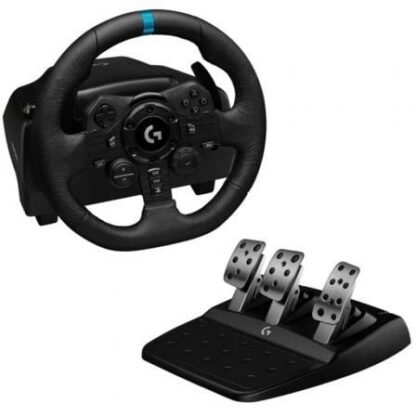 Volante con pedales logitech g923 trueforce para playstation ps5/ pc - Imagen 2