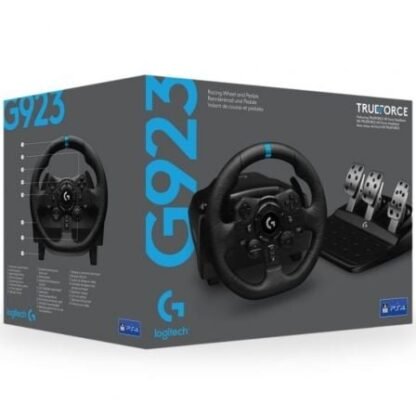 Volante con pedales logitech g923 trueforce para playstation ps5/ pc - Imagen 4
