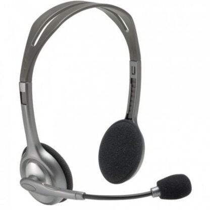 Auriculares logitech h110/ con micrófono/ jack 3.5/ plateados - Imagen 2