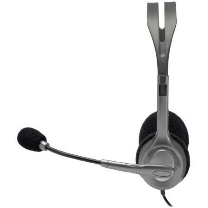 Auriculares logitech h110/ con micrófono/ jack 3.5/ plateados - Imagen 3