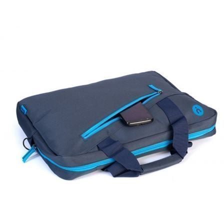 Maletín monray ginger para portátiles hasta 15.6"/ cinta para trolley/ azul - Imagen 2