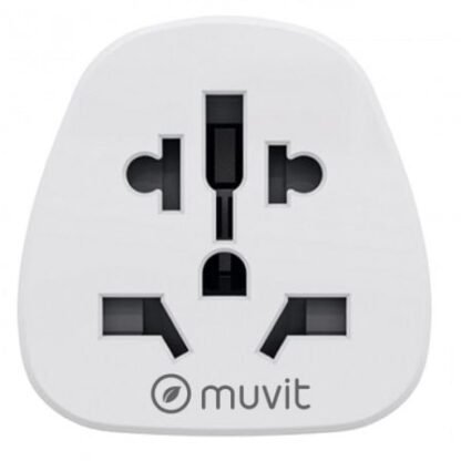 Enchufe universal muvit for change mcadp0007/ 1 toma de corriente/ blanco - Imagen 3