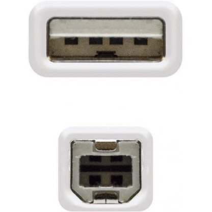 Cable alargador usb 2.0 nanocable 10.01.0204/ usb macho - usb hembra/ 3m/ beige - Imagen 3