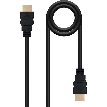 Cable hdmi 1.4 nanocable 10.15.1702/ hdmi macho - hdmi macho/ 1.8m/ negro - Imagen 2