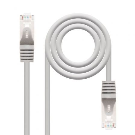 Cable de red rj45 ftp nanocable 10.20.0810 cat.6/ 10m/ gris - Imagen 2
