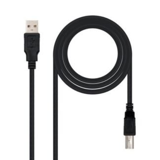 Cable usb 2.0 impresora nanocable 10.01.0103-bk/ usb tipo-b macho - usb macho/ 1.8m/ negro