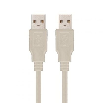 Cable usb 2.0 nanocable 10.01.0304/ usb macho - usb macho/ 3m/ beige - Imagen 2