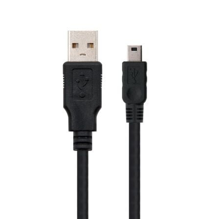 Cable usb 2.0 nanocable 10.01.0401/ usb macho - miniusb macho/ 1m/ negro - Imagen 2