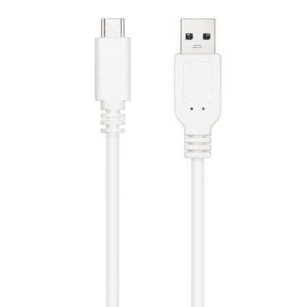 Cable usb 2.0 nanocable 10.01.2102-w/ usb tipo-c macho - usb macho/ 2m/ blanco - Imagen 2