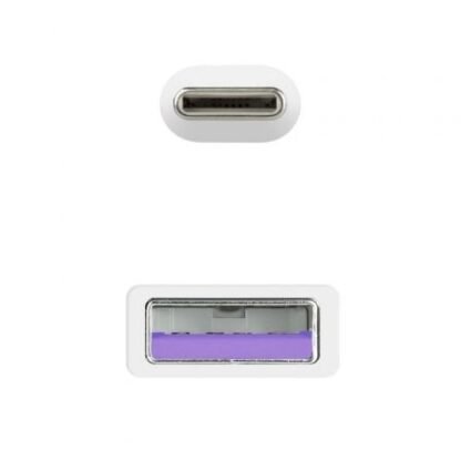 Cable usb 2.0 nanocable 10.01.2102-w/ usb tipo-c macho - usb macho/ 2m/ blanco - Imagen 4
