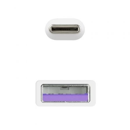 Cable usb 2.0 nanocable 10.01.2102-w/ usb tipo-c macho - usb macho/ 2m/ blanco - Imagen 4