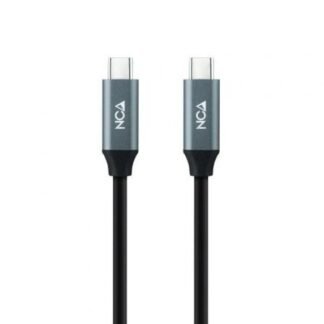 Cable usb 3.2 tipo-c nanocable 10.01.4303/ usb tipo-c macho - usb tipo-c macho/ 3m/ gris y negro