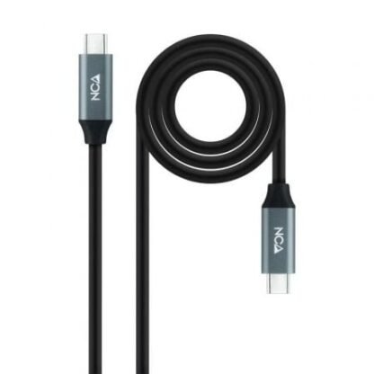 Cable usb 3.2 tipo-c nanocable 10.01.4303/ usb tipo-c macho - usb tipo-c macho/ 3m/ gris y negro - Imagen 2