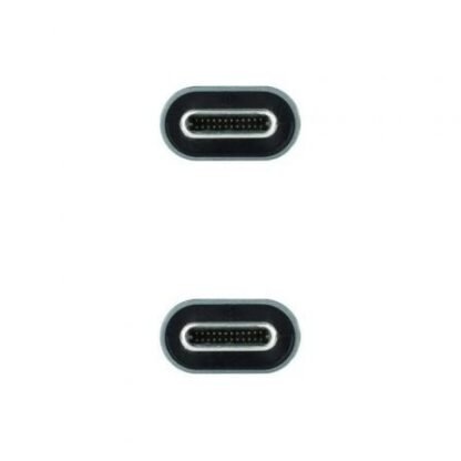 Cable usb 3.2 tipo-c nanocable 10.01.4303/ usb tipo-c macho - usb tipo-c macho/ 3m/ gris y negro - Imagen 3