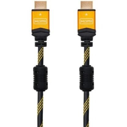 Cable hdmi 2.0 4k nanocable 10.15.1602/ hdmi macho - hdmi macho/ 1.5m/ negro/ naranja - Imagen 2