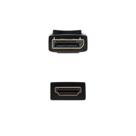Cable conversor nanocable 10.15.4301-l150/ displayport macho - hdmi macho/ 1.5m/ negro - Imagen 3