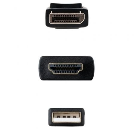 Cable conversor nanocable 10.15.4352/ hdmi macho - displayport macho/ 1.8m/ negro - Imagen 2