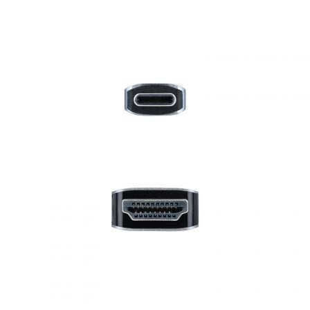 Cable conversor nanocable 10.15.5102/ usb tipo-c macho - hdmi macho/ 1.8m/ negro - Imagen 3