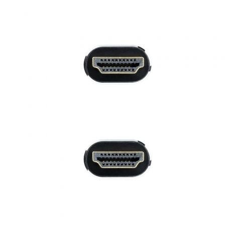 Cable hdmi 2.1 8k nanocable 10.15.8001/ hdmi macho - hdmi macho/ 1m/ negro - Imagen 3