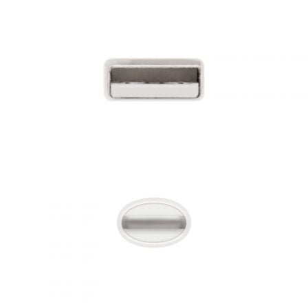 Cable usb 2.0 lightning nanocable 10.10.0400/ usb macho - lightning macho/ 50 cm/ blanco - Imagen 3