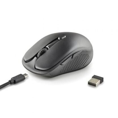 Ratón inalámbrico ngs evo rust/ batería recargable/ hasta 1600 dpi/ negro - Imagen 2