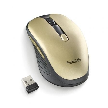 Ratón inalámbrico ngs evo rust/ batería recargable/ hasta 1600 dpi/ dorado - Imagen 5