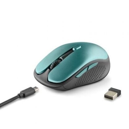 Ratón inalámbrico ngs evo rust/ batería recargable/ hasta 1600 dpi/ verde agua - Imagen 2