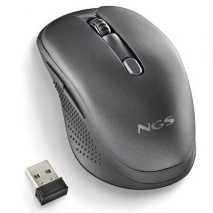 Ratón inalámbrico ngs evo spook silencioso/ batería recargable/ hasta 1600 dpi/ negro - Imagen 3
