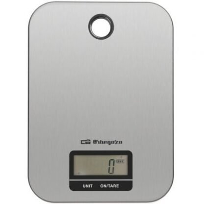 Báscula de cocina electrónica orbegozo pc 1019/ hasta 5kg/ plata