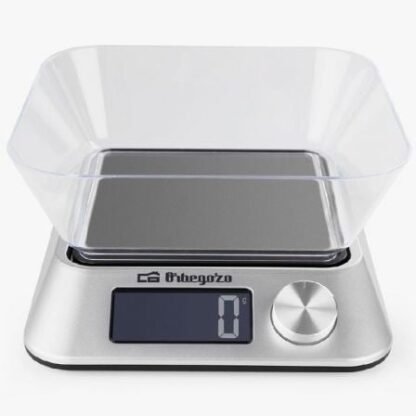 Báscula de cocina electrónica orbegozo pc 1030/ hasta 5kg/ plata - Imagen 2