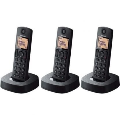 Teléfono inalámbrico panasonic kx-tgc313sp/ pack trío/ negro - Imagen 2