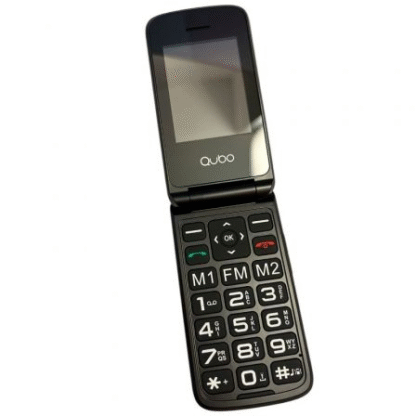 Teléfono móvil qubo x-247 4g para personas mayores/ negro - Imagen 2
