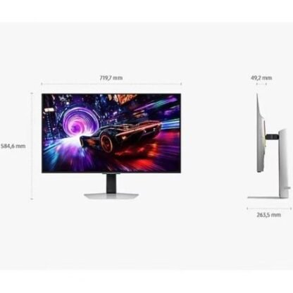 Monitor gaming samsung odyssey oled g8 s32fg812su 32"/ 4k/ 0.03ms/ 240hz/ regulable en altura/ plata - Imagen 4