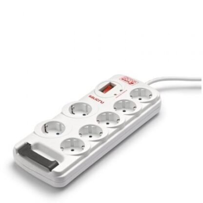 Regleta con interruptor salicru safe 7/ 7 tomas de corriente/ cable 1.8m/ blanca - Imagen 2