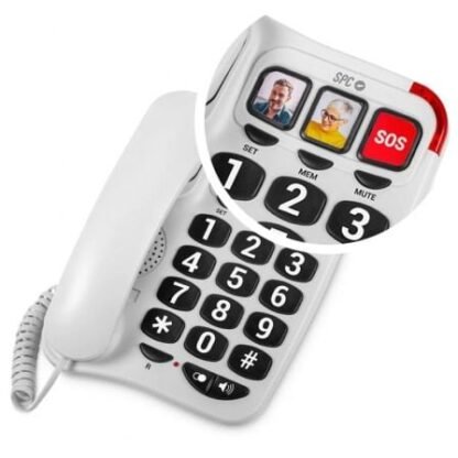 Teléfono spc confort numbers 2/ blanco - Imagen 3