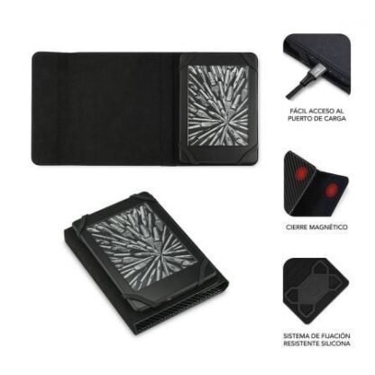 Funda para libro electrónico subblim 1ec001 booklet/ negra - Imagen 2