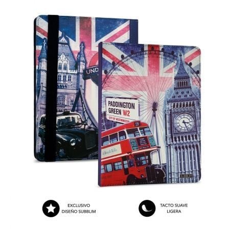 Funda con teclado subblim keytab pro usb england para tablets de 10.1"-11" - Imagen 3