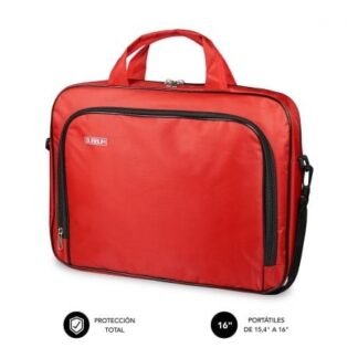 Maletín subblim oxford para portátiles hasta 16"/ rojo
