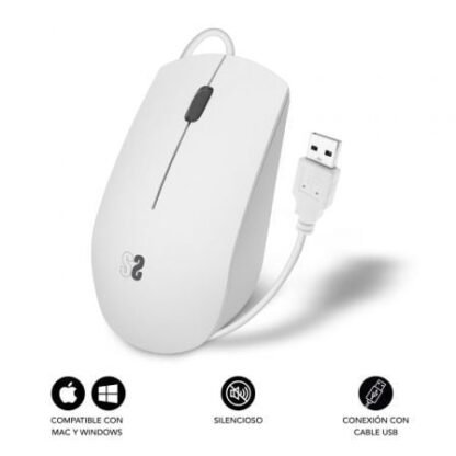 Ratón subblim business silencioso/ hasta 1200 dpi/ blanco - Imagen 4