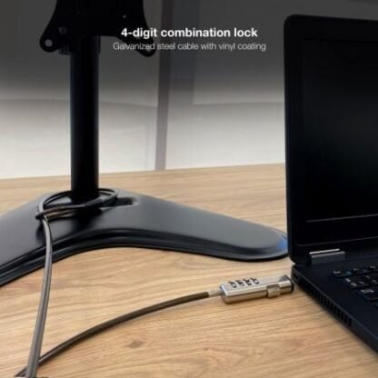 Cable de seguridad tipo nano para portátiles tooq tqclkc0035-g/ 1.5m - Imagen 5