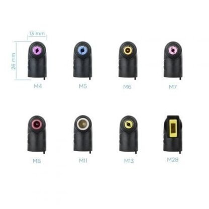 Cargador de portátil tooq tqlc-65bs02at/ 65w/ automático/ 8 conectores/ voltaje 18.5-20v/ 1 usb - Imagen 2