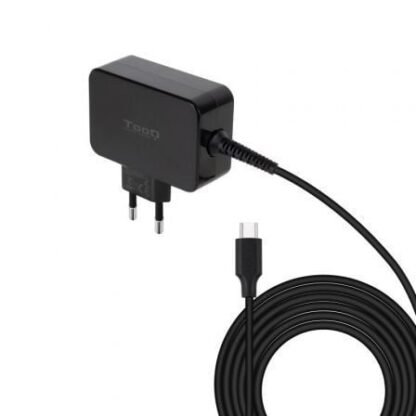 Cargador de portátil gan tooq tqlc-usbcgan65pd usb tipo-c/ 65w/ automático/ voltaje 5-20v