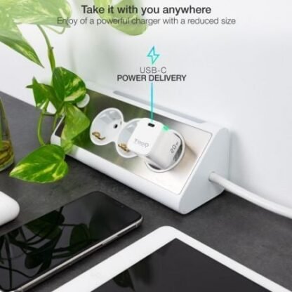 Cargador de pared tooq tqwc-pd20wt/ 1xusb tipo-c/ 20w/ blanco - Imagen 4