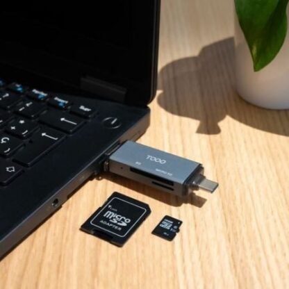 Lector de tarjetas externo tooq tqr-3001g/ usb 3.0 y usb tipo-c - Imagen 3